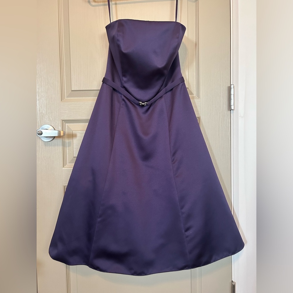 Elegant Purple A-Line Dress